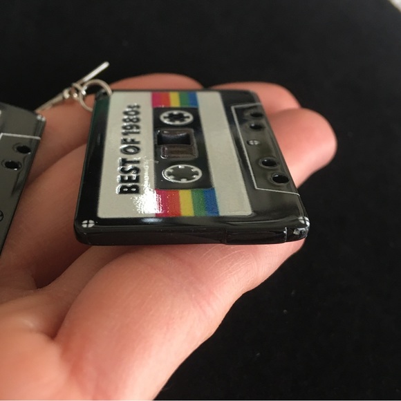 Music Tape Vintage Style Dangle Earrings - Picture 3 of 6